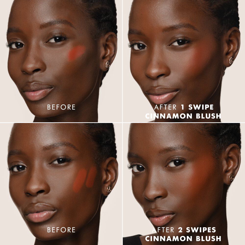 ARMANI Beauty Dolci Blush roze wangtint resulteert in verschillende intensiteiten